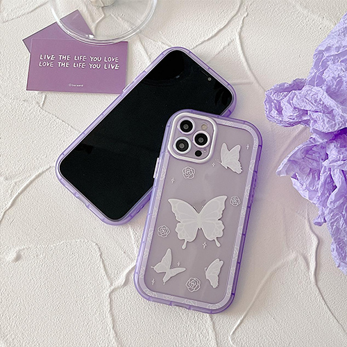 Butterfly dažytas mobiliojo telefono dėklas